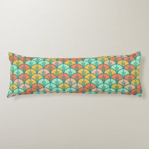 Colorful Modern Trendy Geometric Fish Scale Lichaamskussen