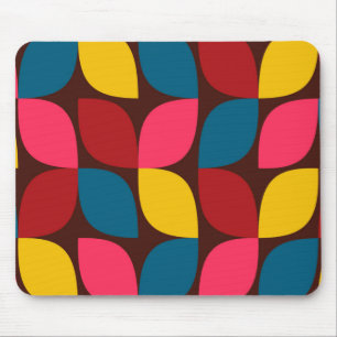 Colorful, modern, trendy, urban flower abstractie muismat