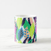 Colorful Modern Tropical Monogram Koffiemok (Center)