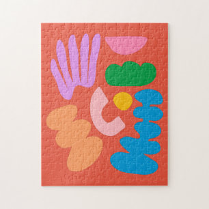 Colorful Moderne Abstracte geometrische vormen Kun Legpuzzel
