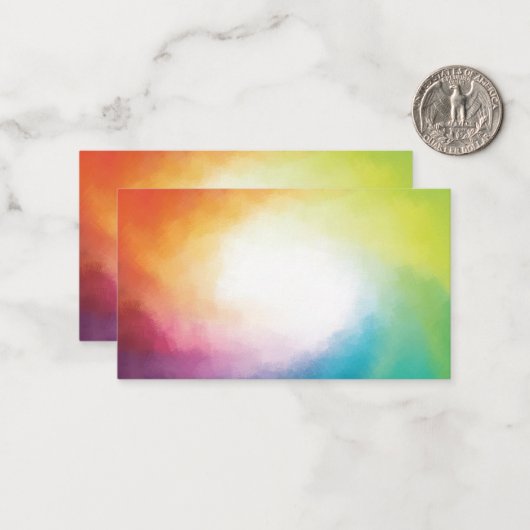 Colorful Moderne Art Abstrait Blanc Modèle (Devant/Arrière en situation)