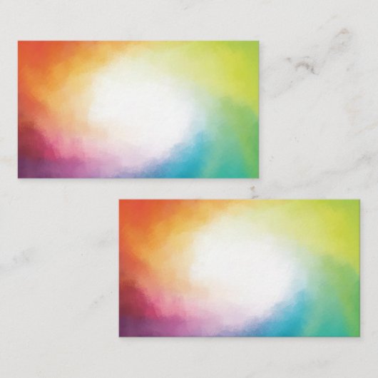 Colorful Moderne Art Abstrait Blanc Modèle (Devant / Derrière)