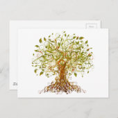 Colorful Modernist Tree 13 Briefkaart (Voorkant / Achterkant)