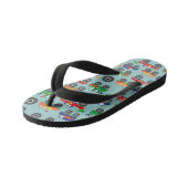Colorful Monster Trucks Boy Teenslippers (Schuin)