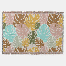 Colorful monstera oerwoud