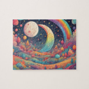 Colorful Moon Legpuzzel