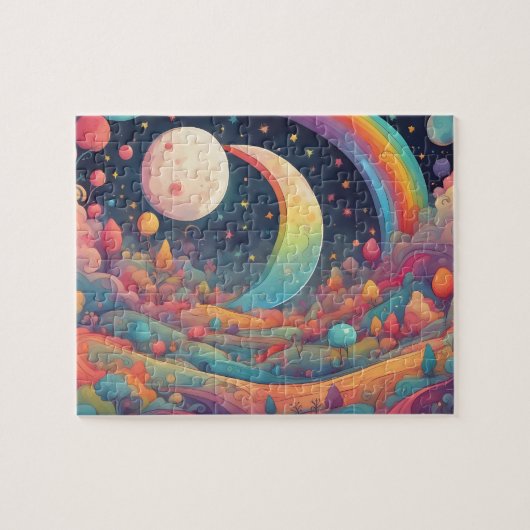 Colorful Moon Legpuzzel (Horizontaal)