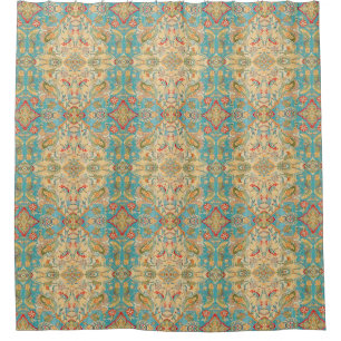 Colorful Mosaic Aztec Pattern Indian Mexican Ethni Douchegordijn