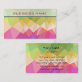 Colorful Mosaic Geometric Pattern Visitekaartje (Voorkant / Achterkant)