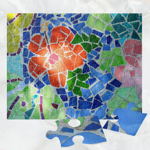 Colorful Mosaic Koi Pond Legpuzzel