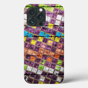 Colorful Mosaic Pattern Kijk uit #4 iPhone 13 Pro Hoesje