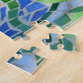 Colorful Mosaic Tile Koi Pond Legpuzzel (Zijkant)