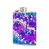 Colorful Mosaic Tile Pattern Flask Heupfles (Links)