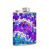 Colorful Mosaic Tile Pattern Flask Heupfles (Rechts)