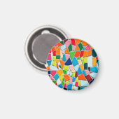 Colorful Mosaic Tiles Magneet (Voorkant / Achterkant)