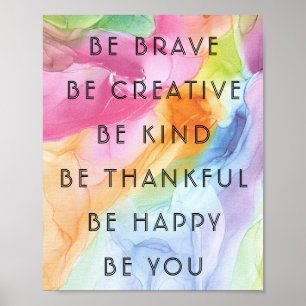 Colorful Motivatie & Inspirations WordPoster Poster