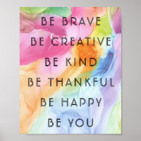 Colorful Motivational & Inspirations Words Poster