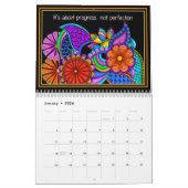 Colorful Motivations Positive Thight Calendar Kalender (Jan 2026)