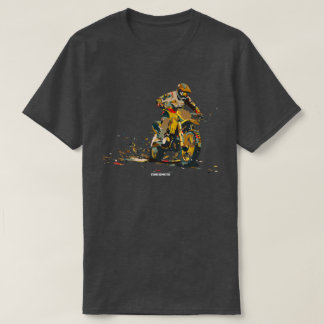 Colorful Motorcycle Dirt Bike Rider T-Shirt