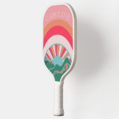 Colorful Mountain Sun Womens Custom Pickleball Paddle (Links)