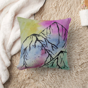 Colorful mountainart-kussen kussen