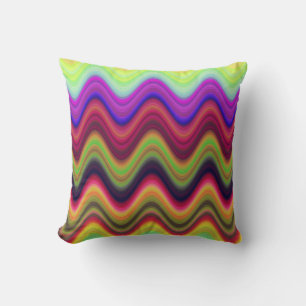 Colorful Multi Waves-Sierkussen Kussen
