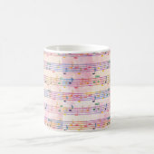 Colorful Multicolor Music Note Classic Koffiemok (Center)