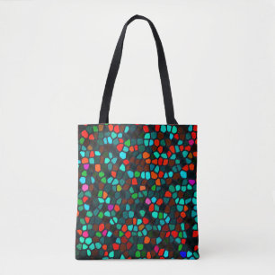 Colorful Multicolored Mosaic Pattern Draagtas