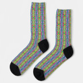 Colorful Multicolored Pattern Sokken (Links)