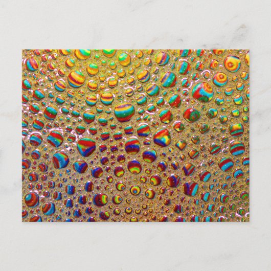 Colorful Multicolored Soap Bubbles Art Briefkaart (Voorkant)