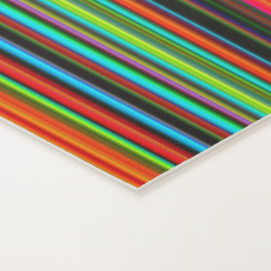 Colorful Multicolored Striped Pattern Yogamat