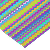 Colorful Multicolored Wavy Line Pattern Tafelkleed (Gekanteld)