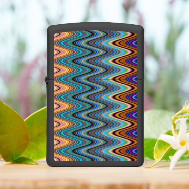 Colorful Multicolored Wavy Pattern (On Table)