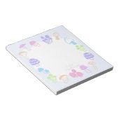 Colorful Mushroom Notitieblok (Schuin)