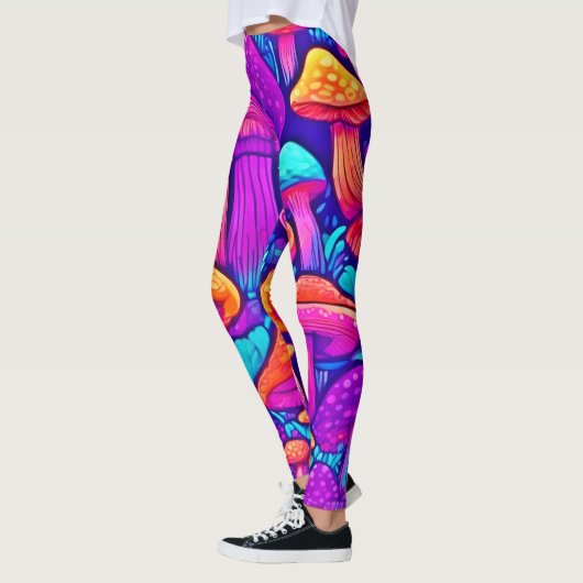 Colorful Mushroom Patroon Leggings (Links)