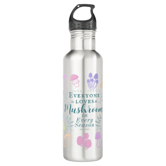 Colorful Mushroom Waterfles (Voorkant)