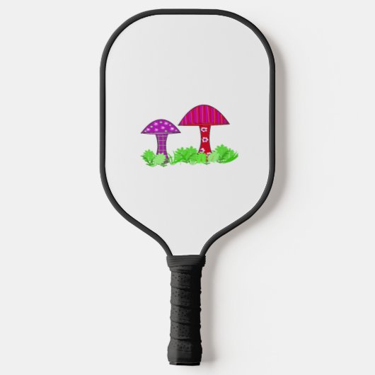 Colorful Mushrooms Pickleball Paddle (Achterkant)