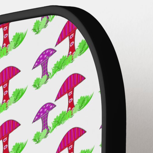 Colorful Mushrooms Pickleball Paddle (Links Detail)