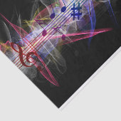 Colorful Music Note Musically Tissuepapier (Detail)