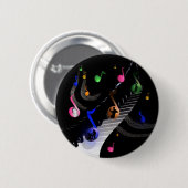 Colorful Musical Button Round (Voorkant /achterkant)