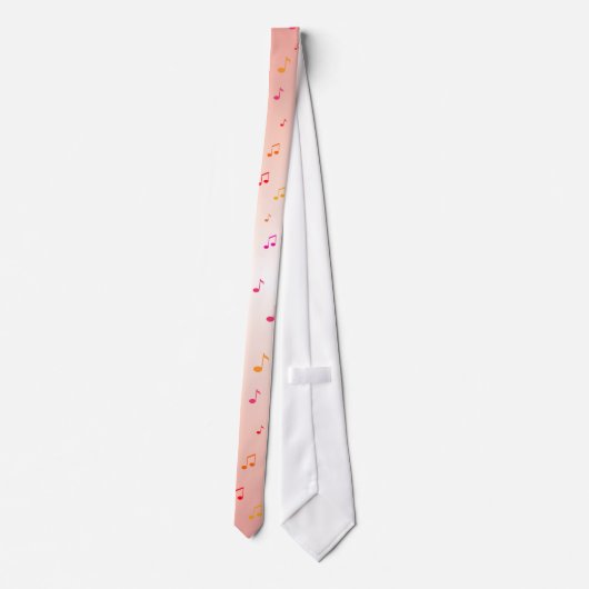 Colorful Musical Notes: Necktie / Stropdas (Achterkant)
