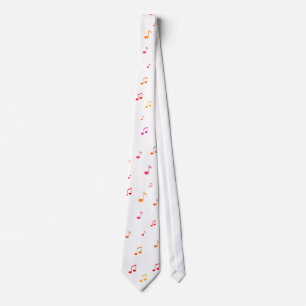 Colorful Musical Notes: Necktie / Stropdas