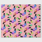 Colorful Nail Poolse meisjes Makeup Cadeaupapier (Vlak)