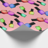 Colorful Nail Poolse meisjes Makeup Cadeaupapier (Hoek)