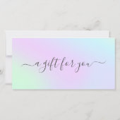 Colorful Nail Salon Holographic Cadeaubon (Achterkant)