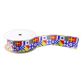 Colorful Nautical Signal Flagpatroon Lint (Spoel)