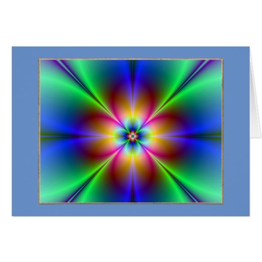 Colorful Neon Daisy (Voorkant Horizontaal)