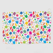 Colorful Neon Drug Patroon Golfhanddoek (Horizontaal)