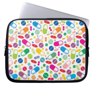 Colorful Neon Drug Patroon Laptop Sleeve