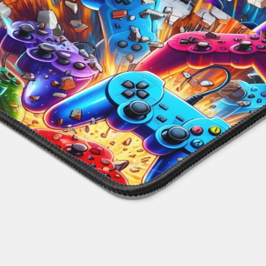 Colorful Neon Joysticks Pattern (Coin)